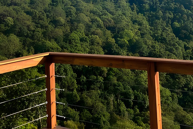 Cabana sobre o cafezal com ofurô e Starlink