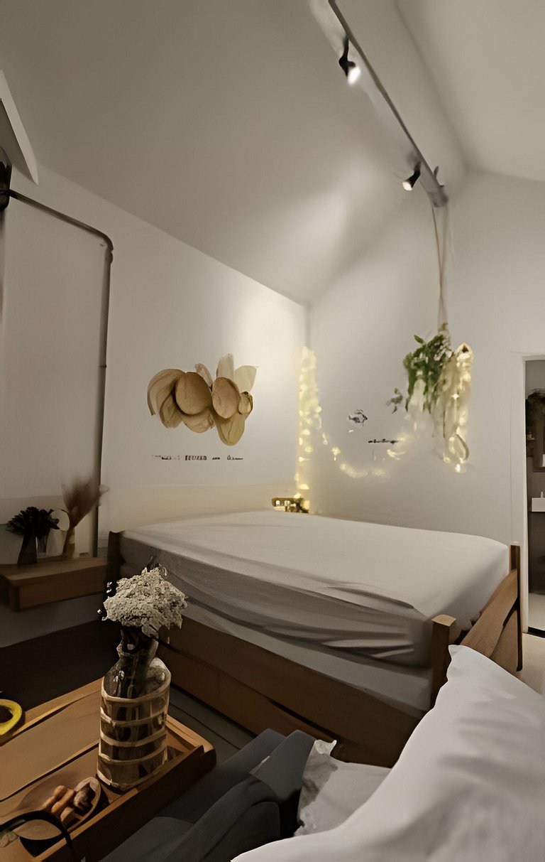 Cabana sobre o cafezal com ofurô e Starlink