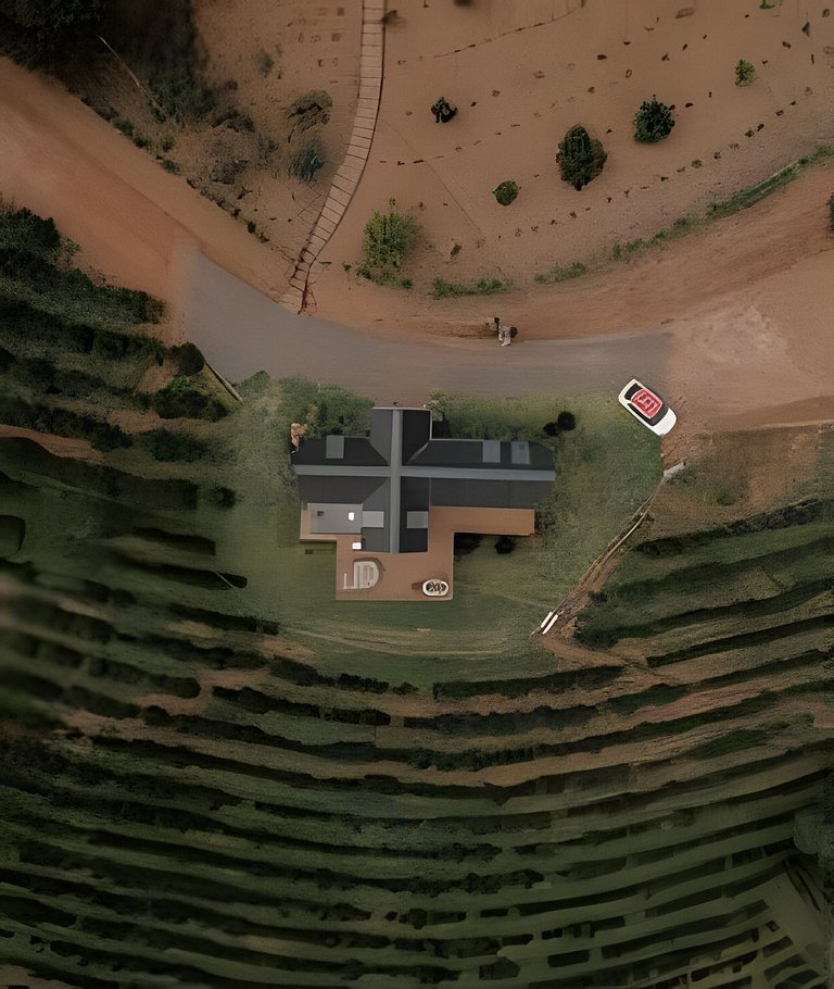 Cabana sobre o cafezal com ofurô e Starlink